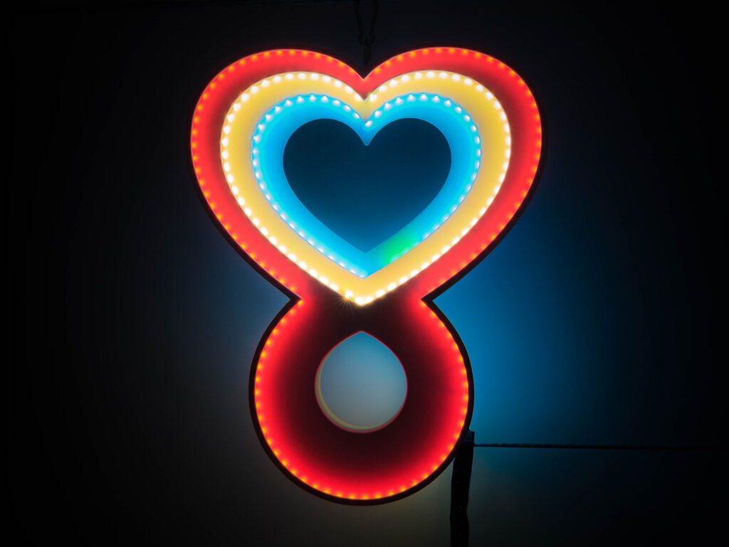 Burning Man Heart Beacon