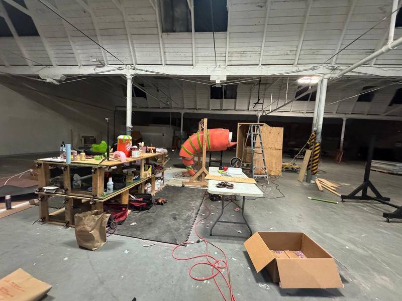 Shrimpy — LED pirate shrimp character