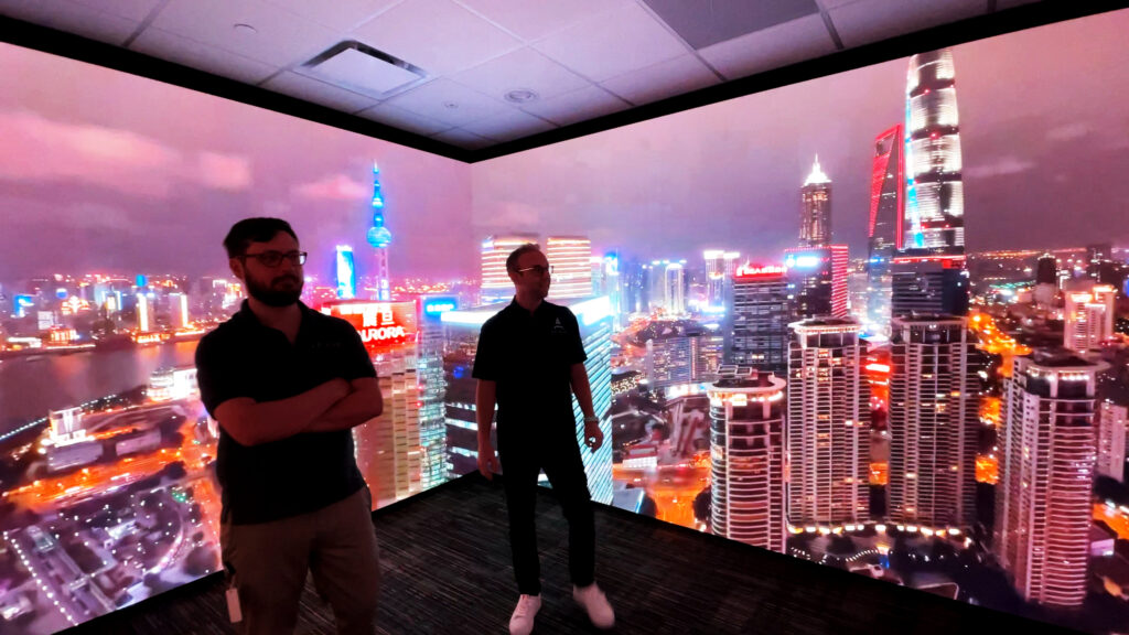 Burns & McDonnell 360° LED video wall