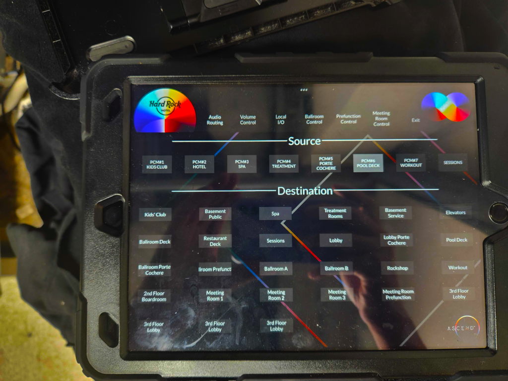 Touch panel macro controls