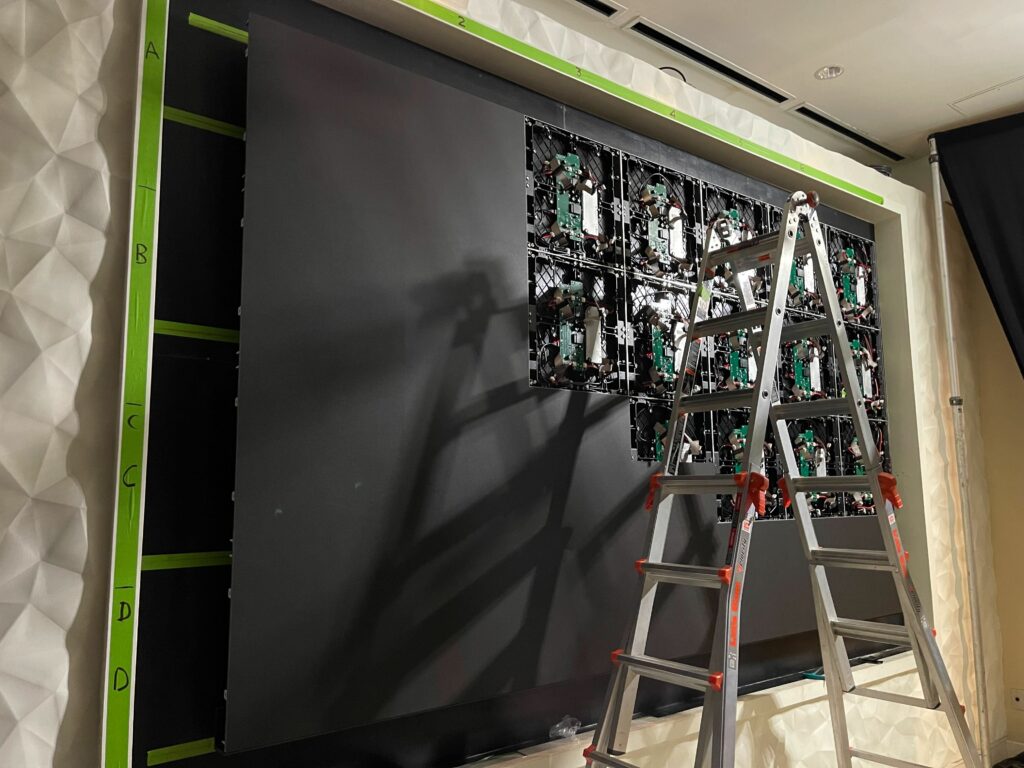 LED module wiring and data connections