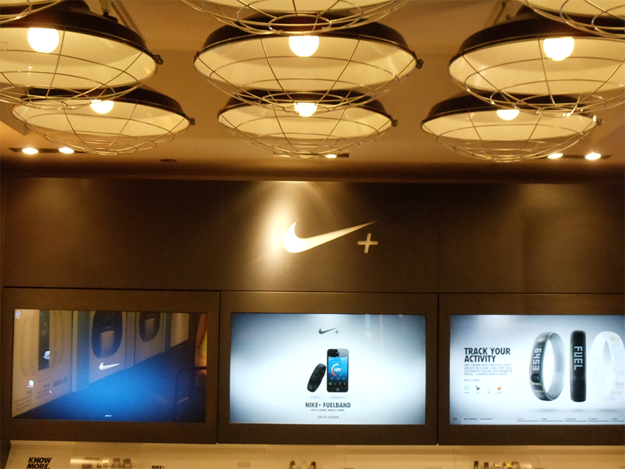 Nike — retail video wall installation